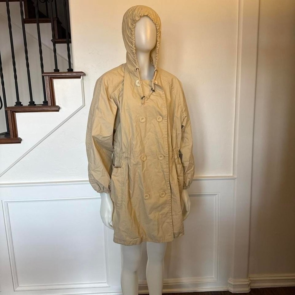 London Fog Beige‎ Hooded Anorak Lightweight Jacket XL